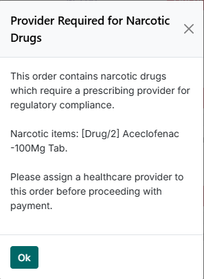 Narcotic drug validation