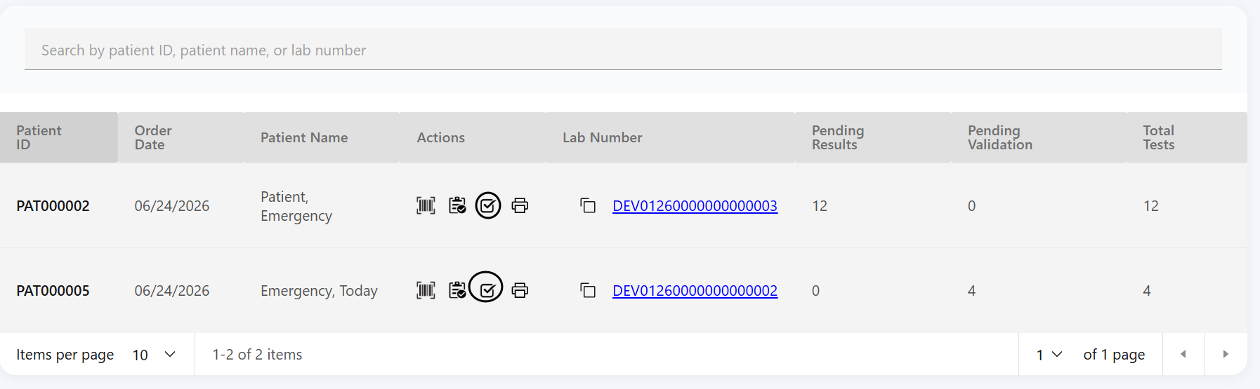 Validating results