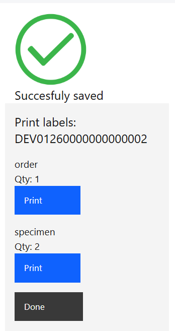 Barcode label