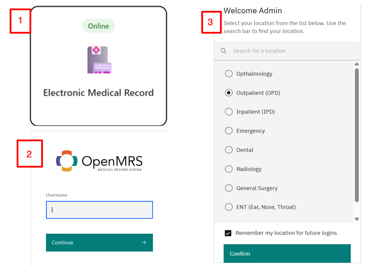 OpenMRS clinical system